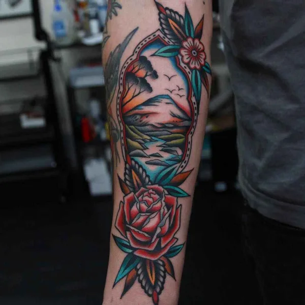 Old School tattoo by Vic James in Sydney
