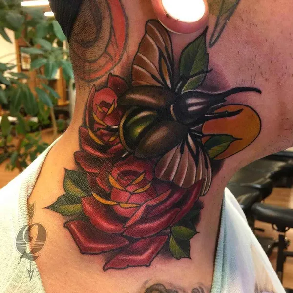 Нью Скул tattoo by Evan Qualls
