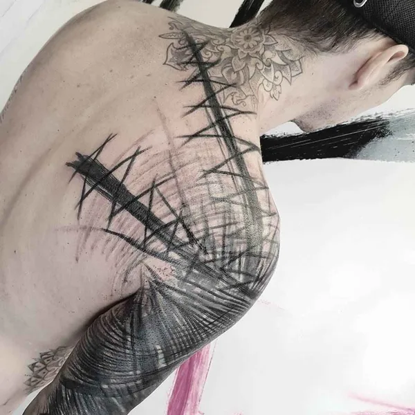 Sketch tattoo by Valerio Cancellier in Pavia