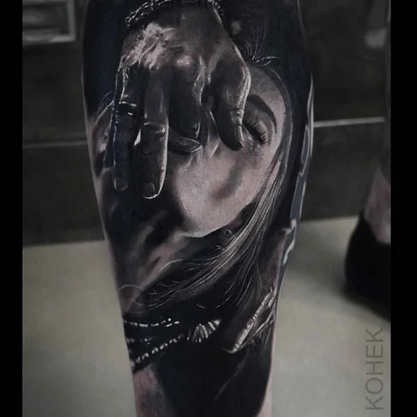 Horror tattoo by Eliot Kohek in Annecy