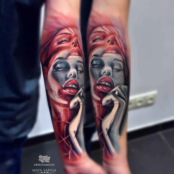 Realism tattoo by Maya Sapiga in Калининград