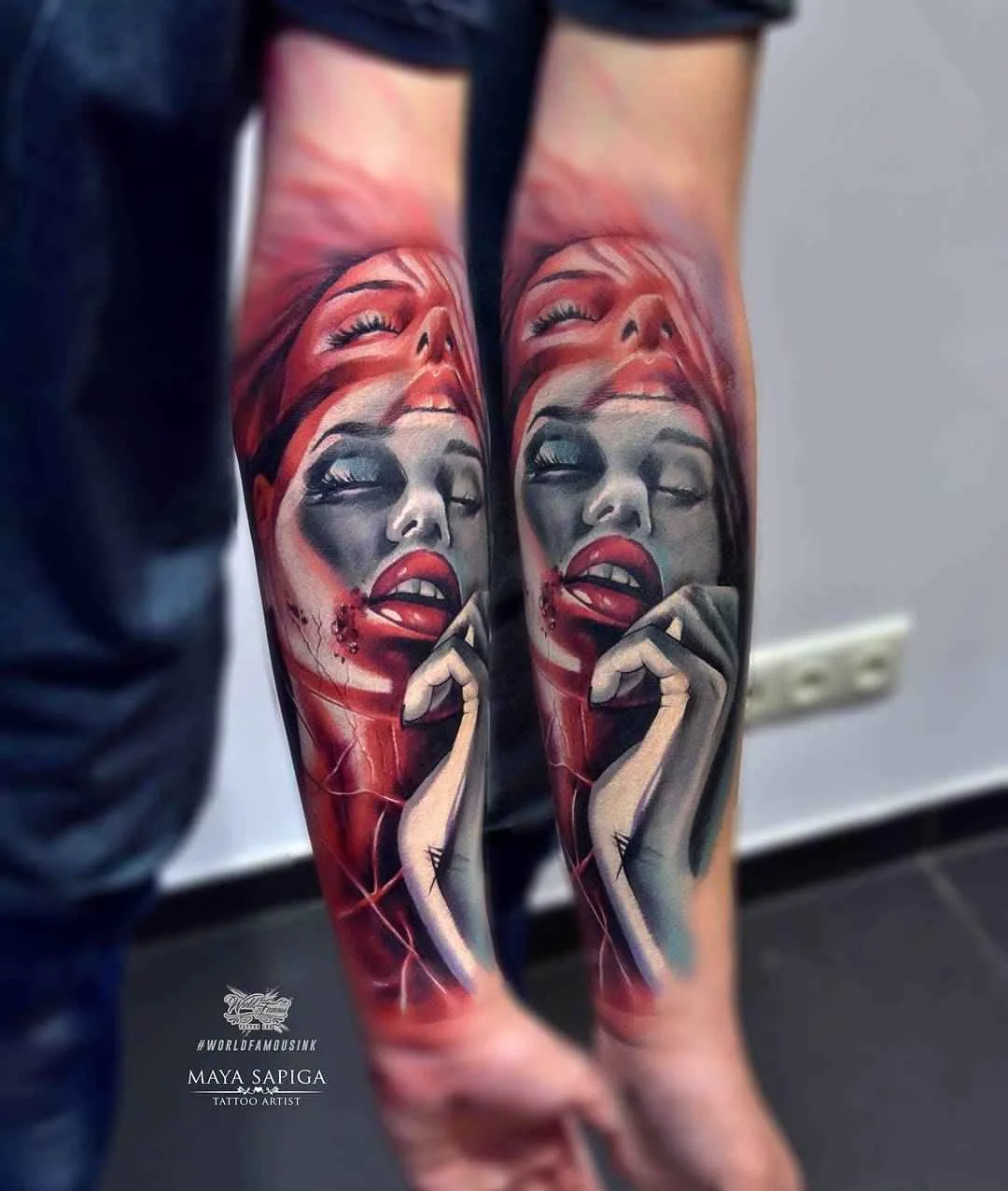 тату мастер Maya Sapiga (Анастасия Сапига) цветные татуировки реализм | tattoo artist Maya Sapiga colour realistic tattoo