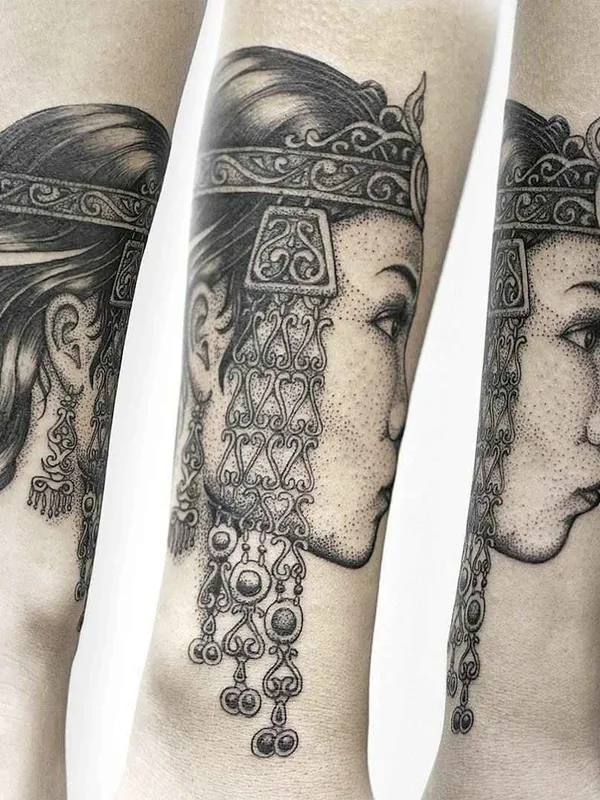 female black and grey black and grey татуировка на forearm #12484 | Тату мастер Malikov Andrey
