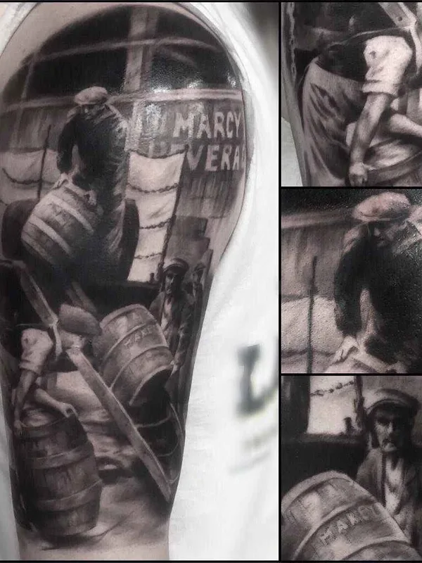 Horror tattoo by Matt Mrowka in New York City