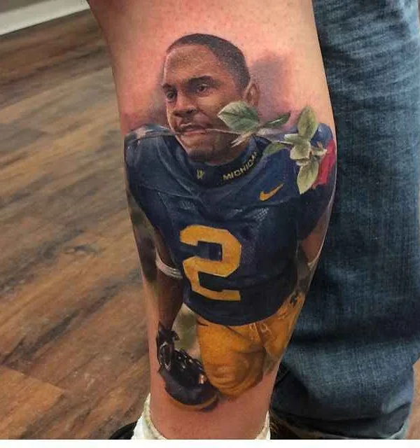 color realism tattoo auf calf #354 | Tätowierer Kyle Cotterman