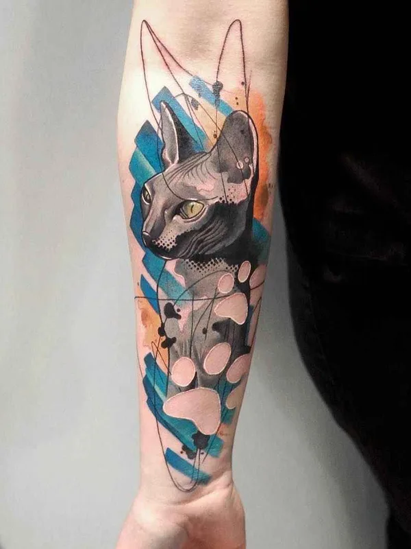 color illustrative tattoo auf forearm #11536 | Tätowierer Dynoz Art Attack