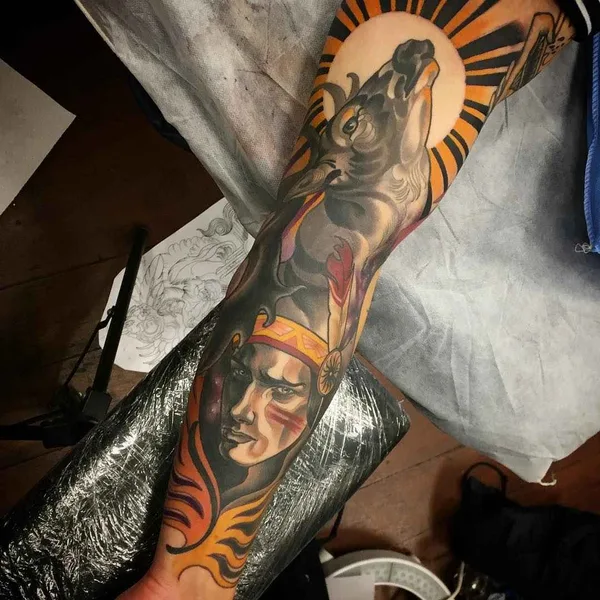 Neo Traditional tattoo by Kat Abdy in Perth