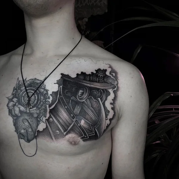 Graphic tattoo by Вероника Златогорская in Пенза