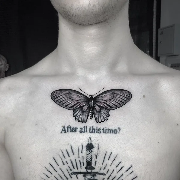 Graphic tattoo by Вероника Златогорская in Пенза