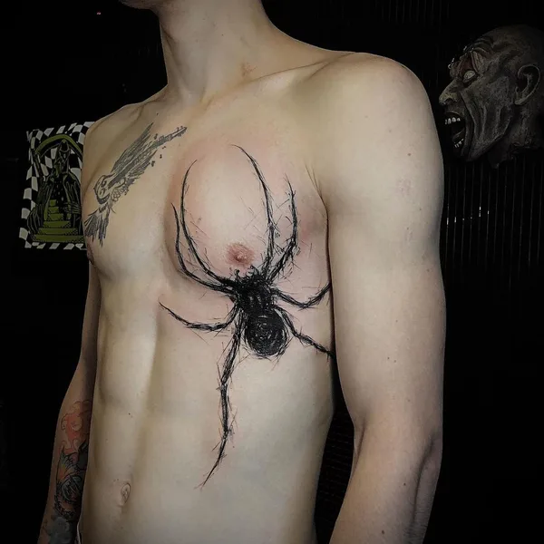 Graphic tattoo by Вероника Златогорская in Пенза
