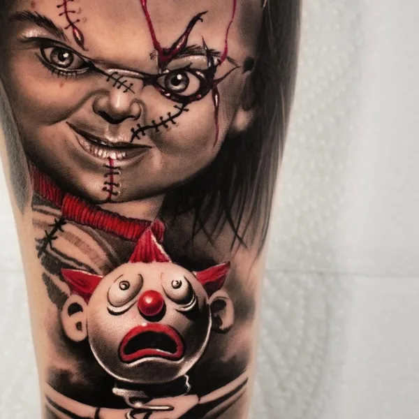 Portrait tattoo by Christis Galiropoulos in Lamía
