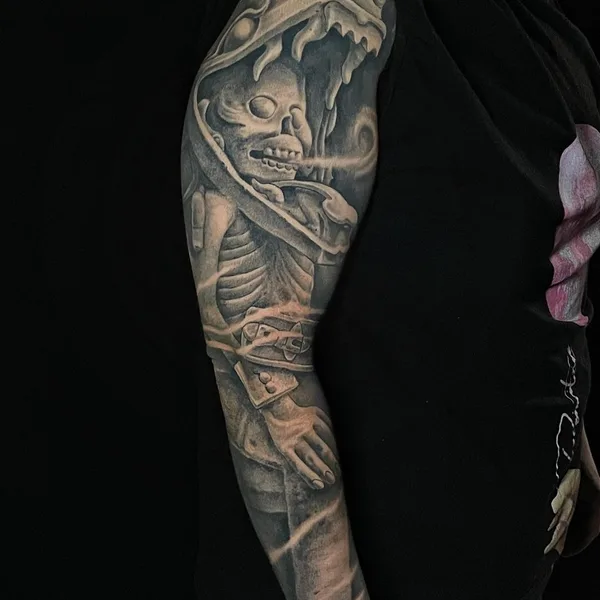 Traditional tattoo by Goethe in Los Angeles