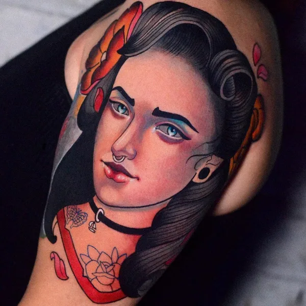 Neo Traditional tattoo by Coy Barrientos