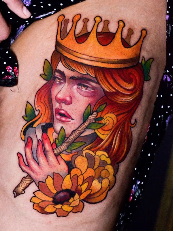 Neo Traditional tattoo by Coy Barrientos