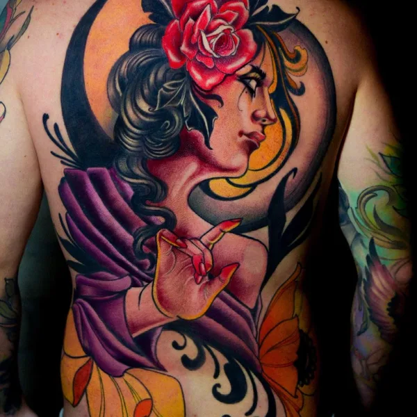 Neo Traditional tattoo by Coy Barrientos
