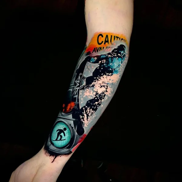 avant-garde tattoo by Miras Snower in Praha