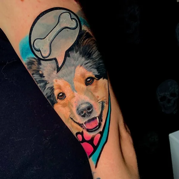 avant-garde tattoo by Miras Snower in Praha