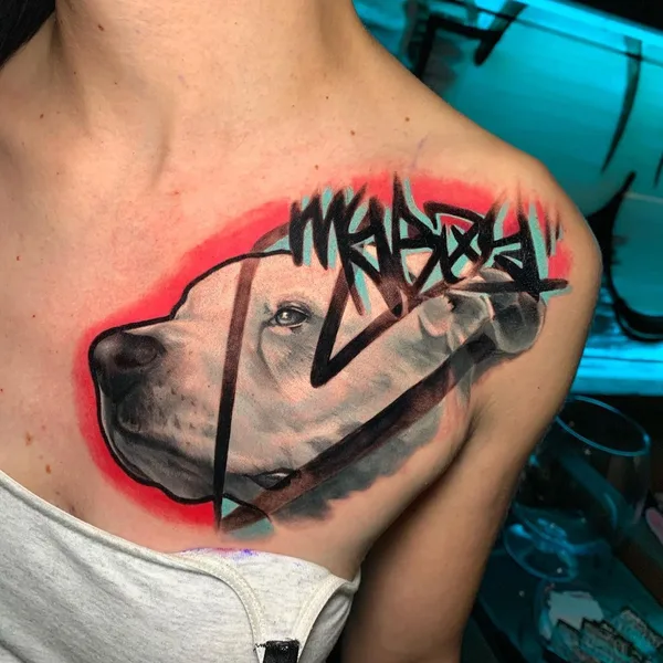 avant-garde tattoo by Miras Snower in Praha
