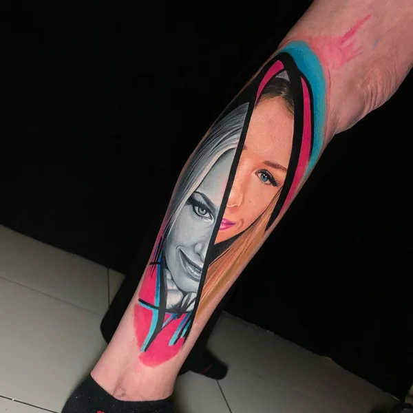 avant-garde tattoo by Miras Snower in Praha