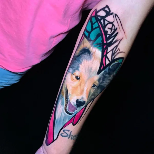 avant-garde tattoo by Miras Snower in Praha