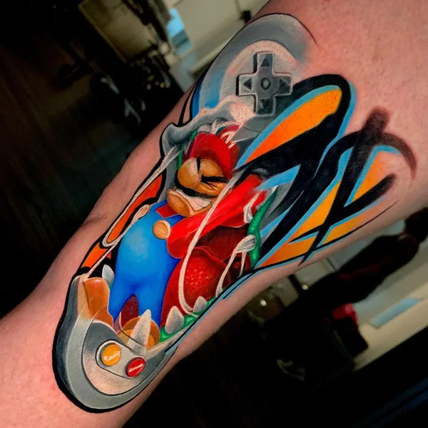 avant-garde tattoo by Miras Snower in Praha