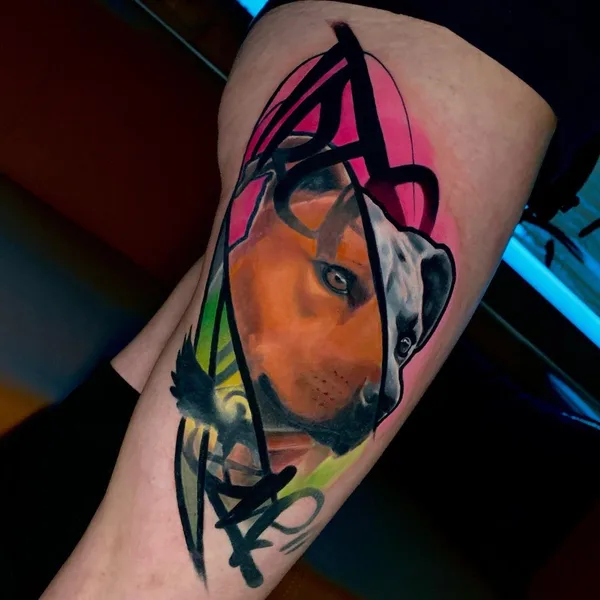 avant-garde tattoo by Miras Snower in Praha