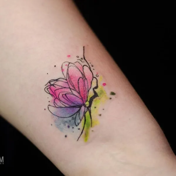 Watercolor tattoo by Татьяна Сысоева in Воронеж