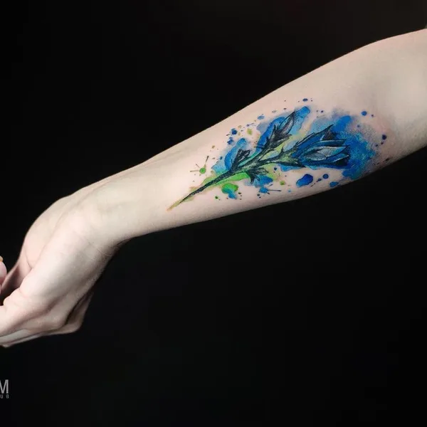 Watercolor tattoo by Татьяна Сысоева in Воронеж