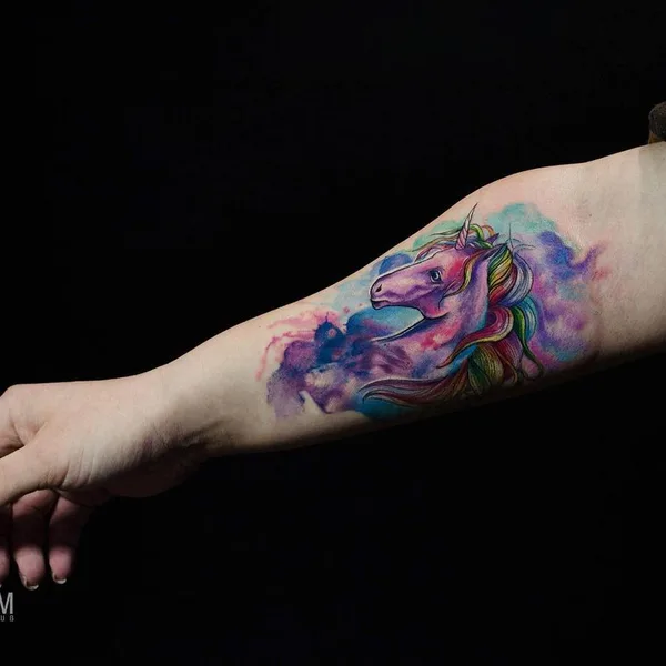 Watercolor tattoo by Татьяна Сысоева in Воронеж