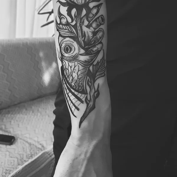 Horror tattoo by Paulo R in Curitiba