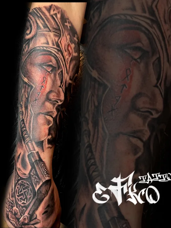 black and grey realism татуировка на forearm #64710 | Тату мастер Ink_eFko