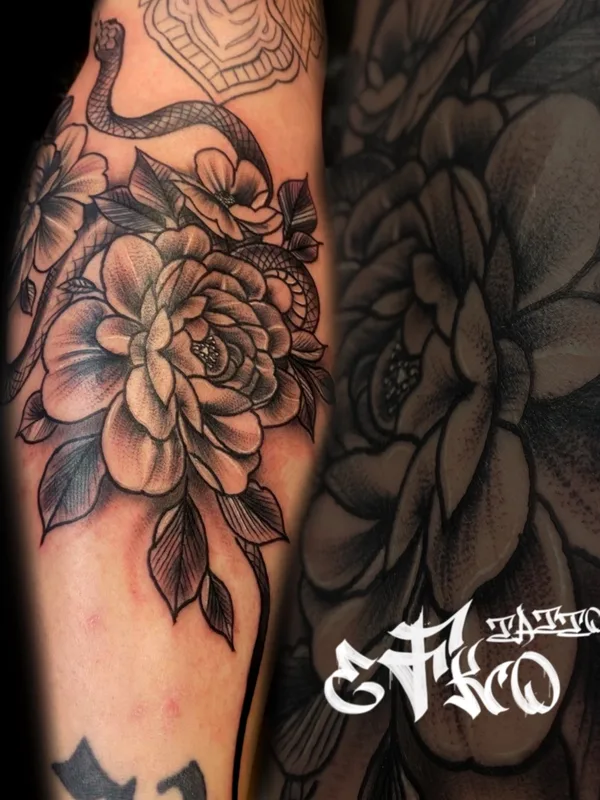 black and grey black and grey татуировка на forearm #64717 | Тату мастер Ink_eFko