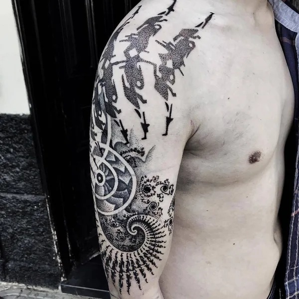 Author's Style tattoo by Byron