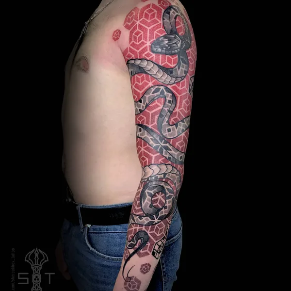 Dotwork tattoo by Никита Шероухов in Moscow