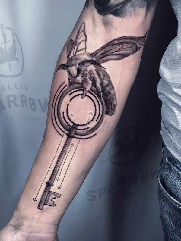 black and grey black and grey татуировка на forearm #29686 | Тату мастер Jose Legion Avegno