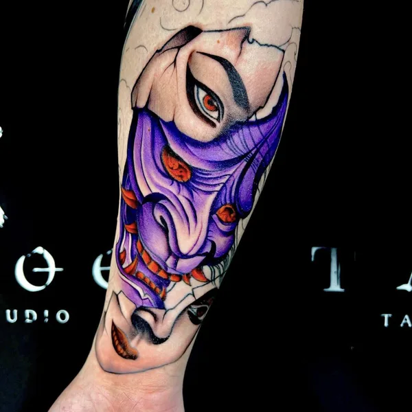Watercolor tattoo by Daniil Taboo