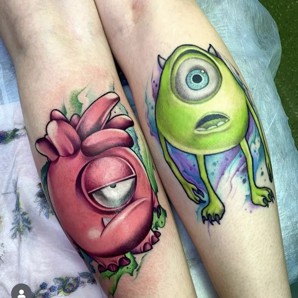 Watercolor tattoo by Daniil Taboo