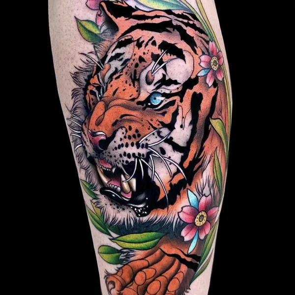 Watercolor tattoo by Daniil Taboo