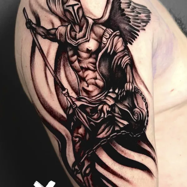 Watercolor tattoo by Daniil Taboo