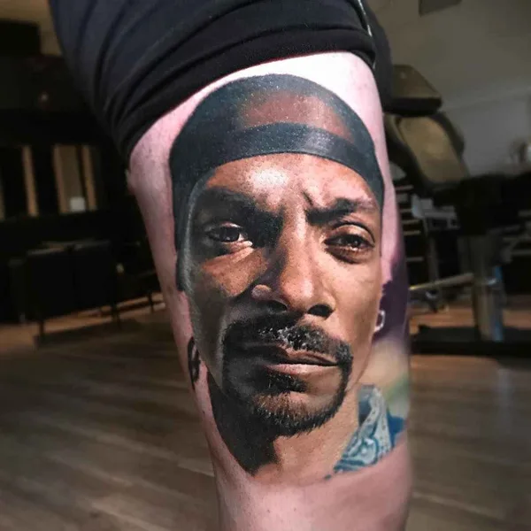 Portrait tattoo by Luka Lajoie in Montréal
