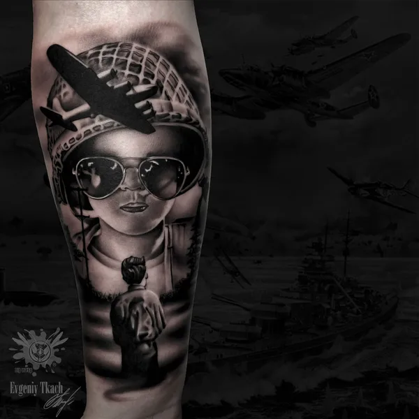 Black & Grey tattoo by Евгений Ткач in Муром