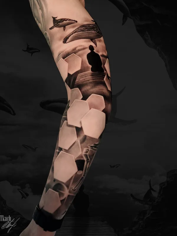 black and grey realism татуировка на forearm #39708 | Тату мастер Евгений Ткач