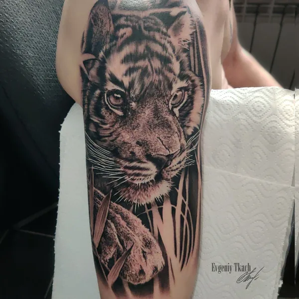 Black & Grey tattoo by Евгений Ткач in Муром
