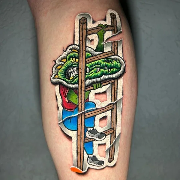 patch tattoo by Vinícius Moschen