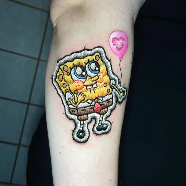 patch tattoo by Vinícius Moschen