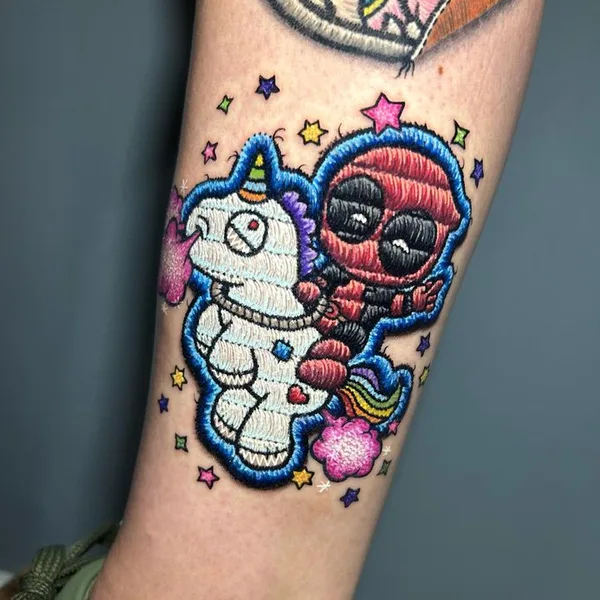 patch tattoo by Vinícius Moschen