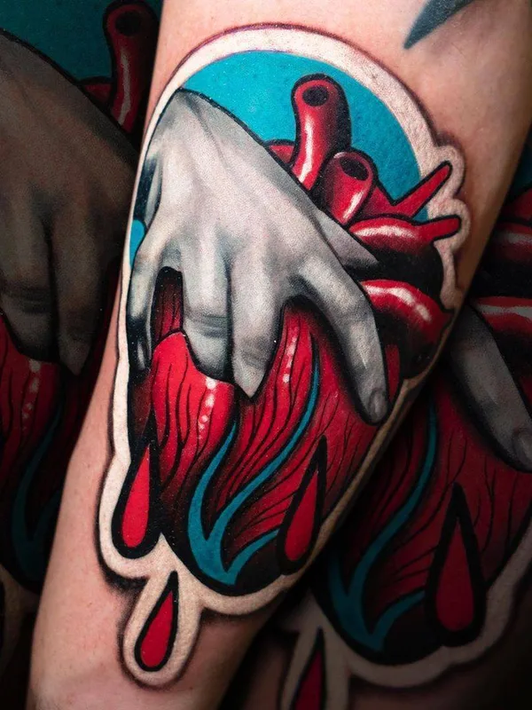 color illustrative tattoo auf forearm #30579 | Tätowierer Hans Deslauriers