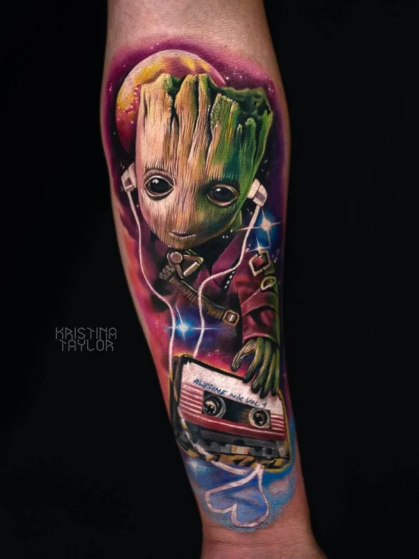 men color realism tattoo auf arm #31299 | Tätowierer Кристина Тейлор