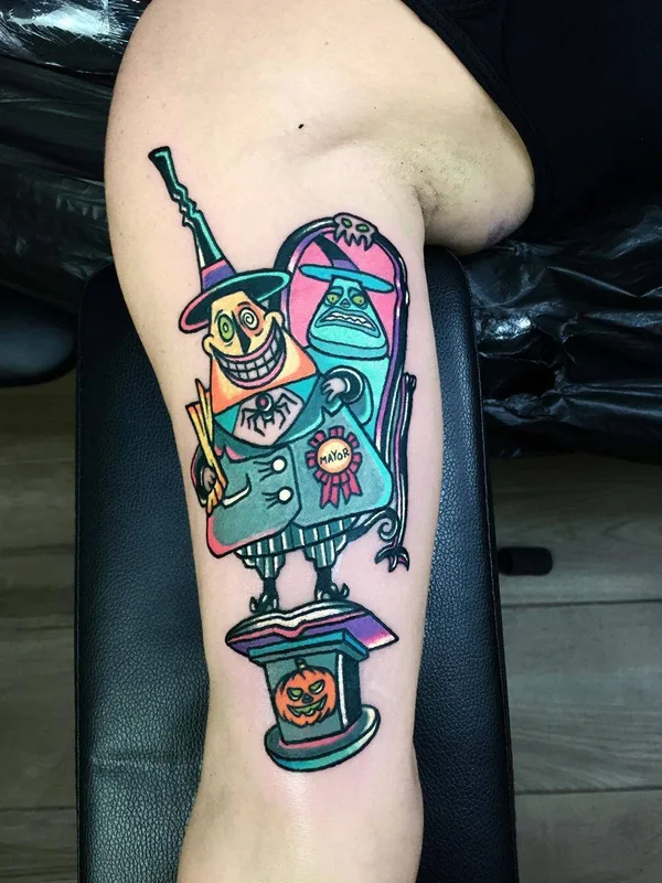 color cartoon 纹身 在 upper arm #31326 | 纹身师 Raro82