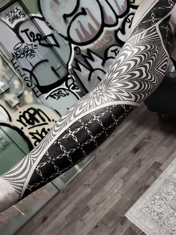 male black ornamental 타투 부위 sleeve #57278 | 타투이스트 ILYA CASCAD